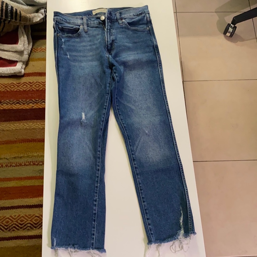Gap high rise slim straight jeans